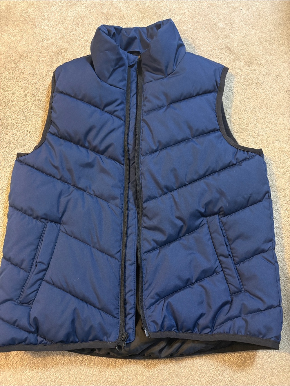 Xersion Navy Blue Quilted Puffer Vest